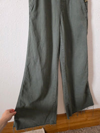 Aerie Green Wide Leg Overalls (M)