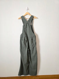 Aerie Green Wide Leg Overalls (M)