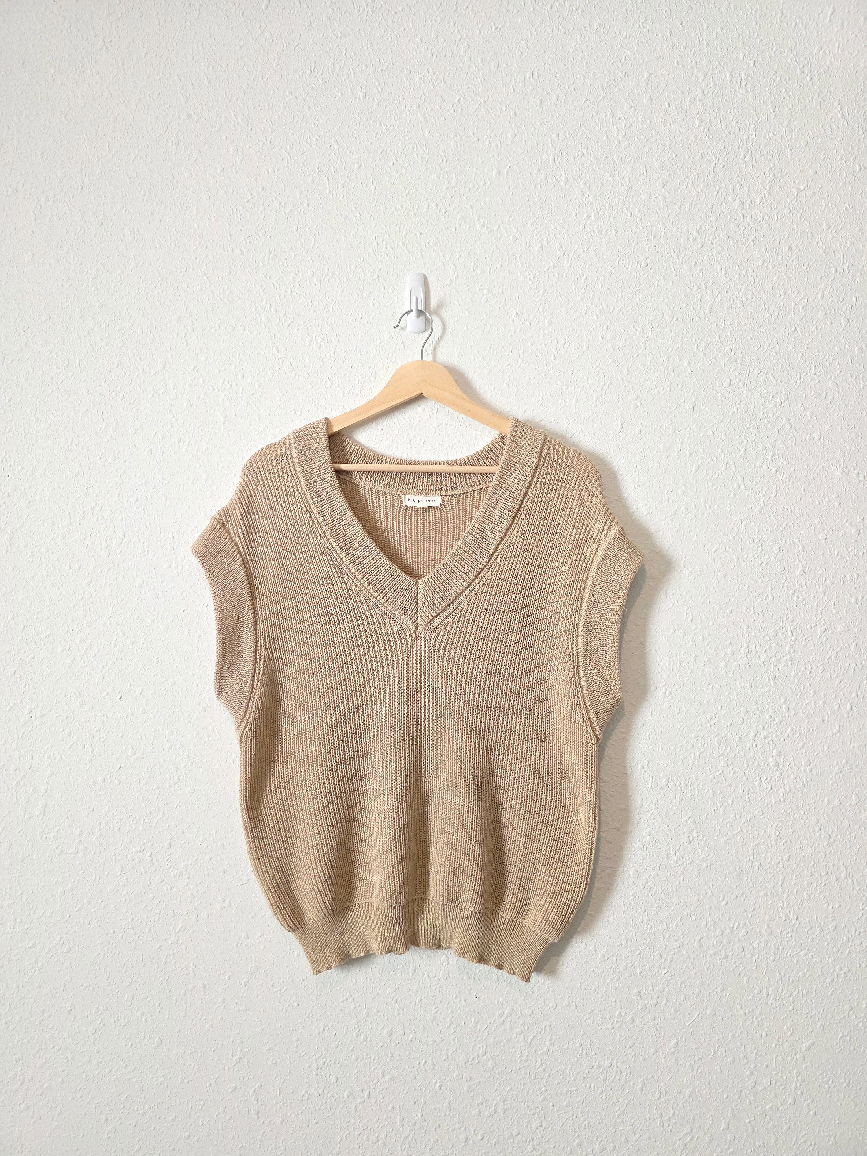 Blu Pepper Oversized Sweater Vest (M)
