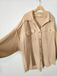 Oversized Gauze Button Up (3X)