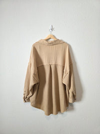 Oversized Gauze Button Up (3X)