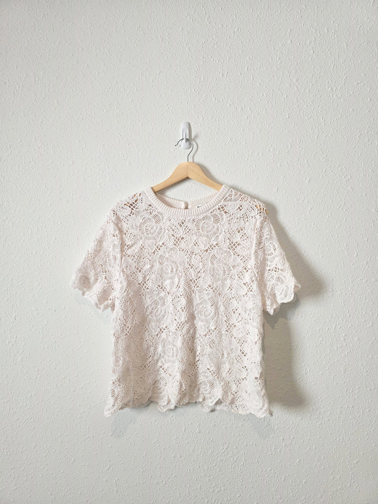 Abercrombie Crochet Tee (XL)
