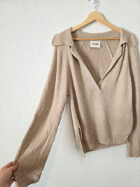 Nanushka Collared Wool Cashmere Sweater (S)