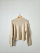 Oatmeal Cable Knit Sweater (M)