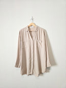 Carly Jean Linen Button Up (L)