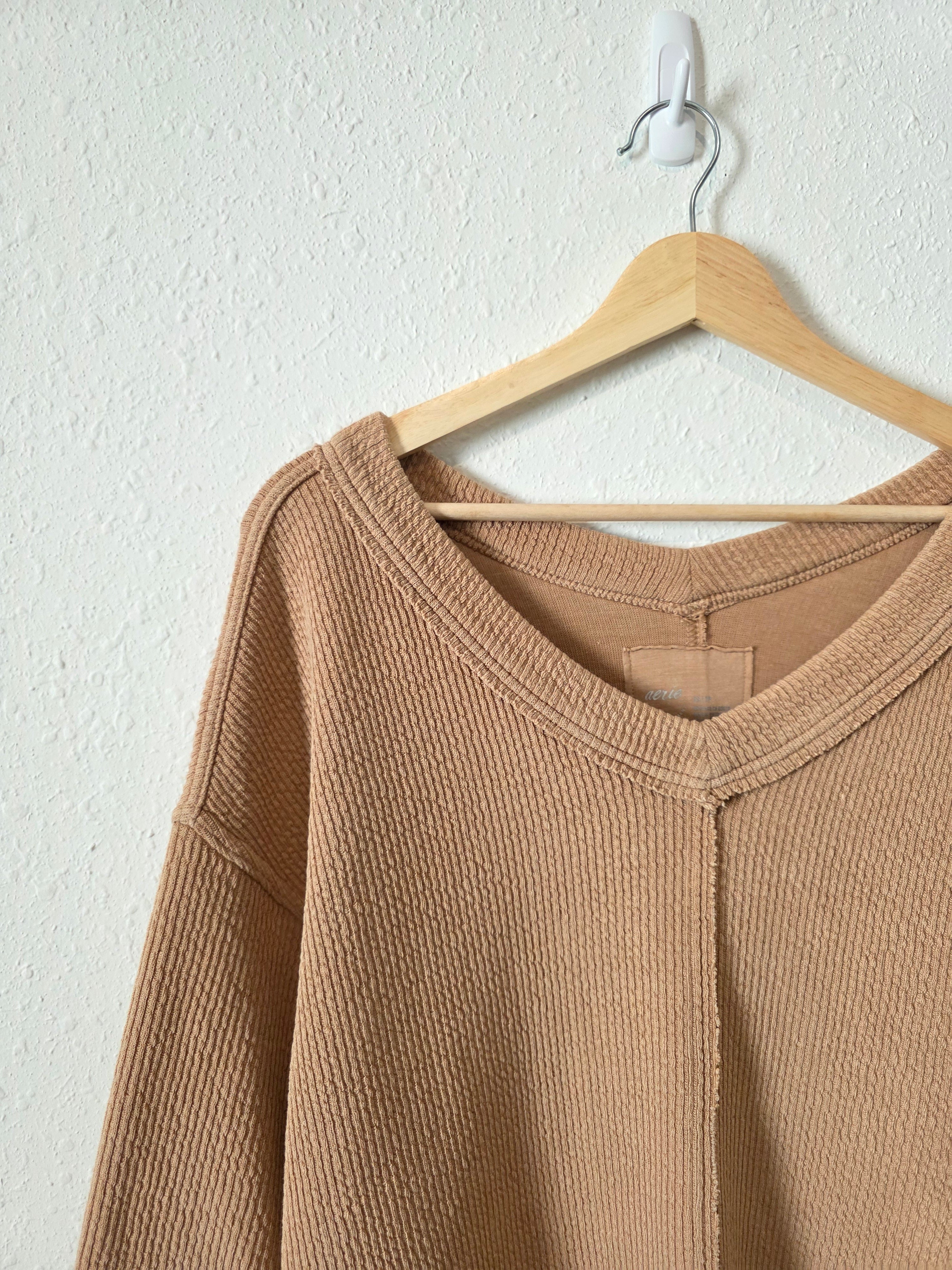 Aerie Oversized Ribbed Sweater (XS)