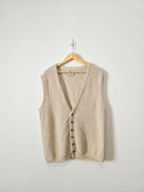 Vintage Button Up Sweater Vest (L)