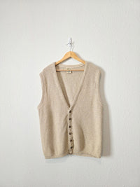 Vintage Button Up Sweater Vest (L)