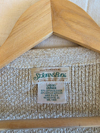 Vintage Button Up Sweater Vest (L)