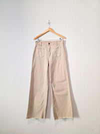 Oat Neutral Wide Leg Jeans (10/30)
