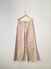 Oat Neutral Wide Leg Jeans (10/30)