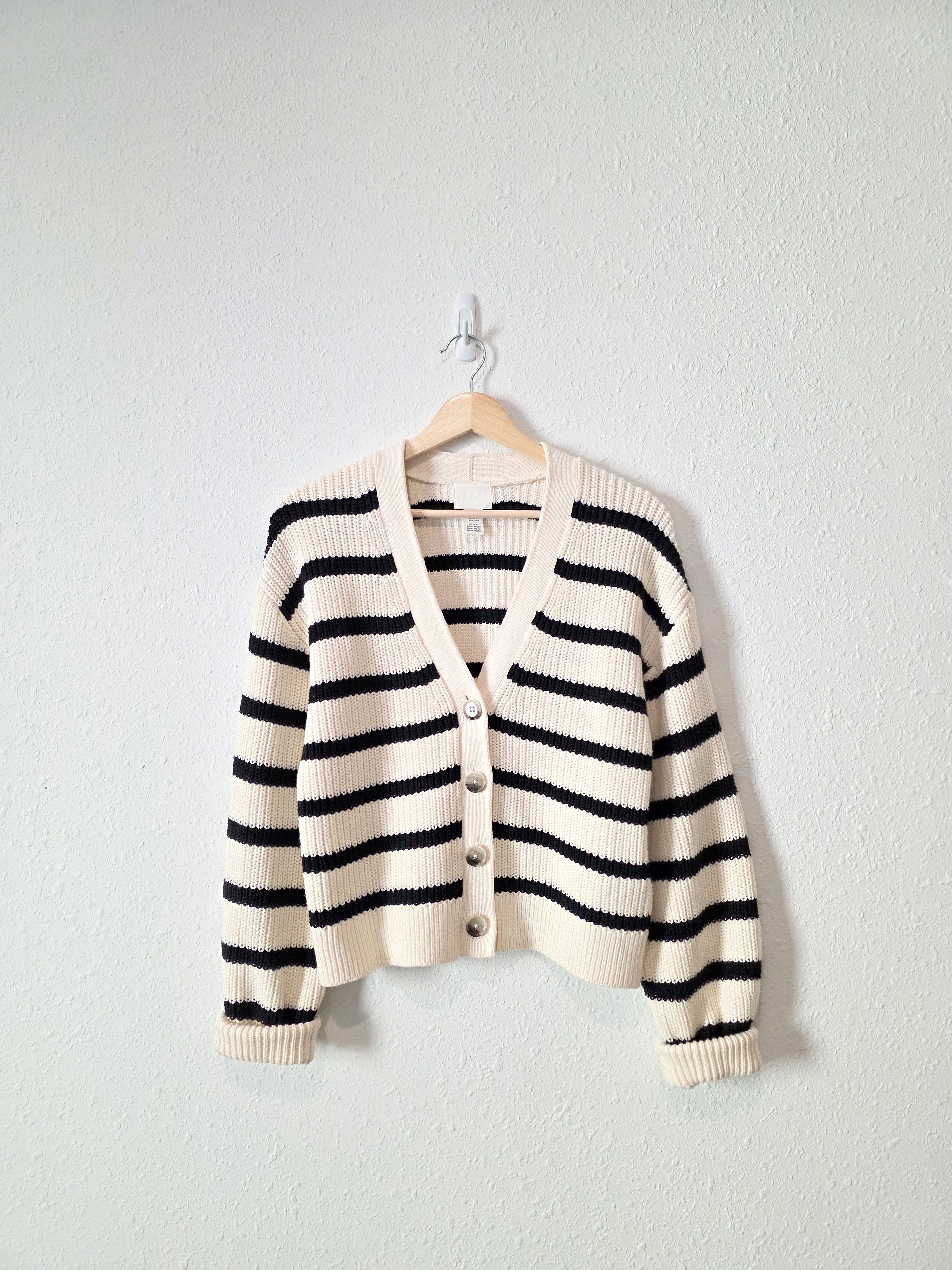 Chunky Striped Cardigan (XS)