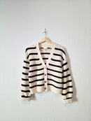 Chunky Striped Cardigan (XS)
