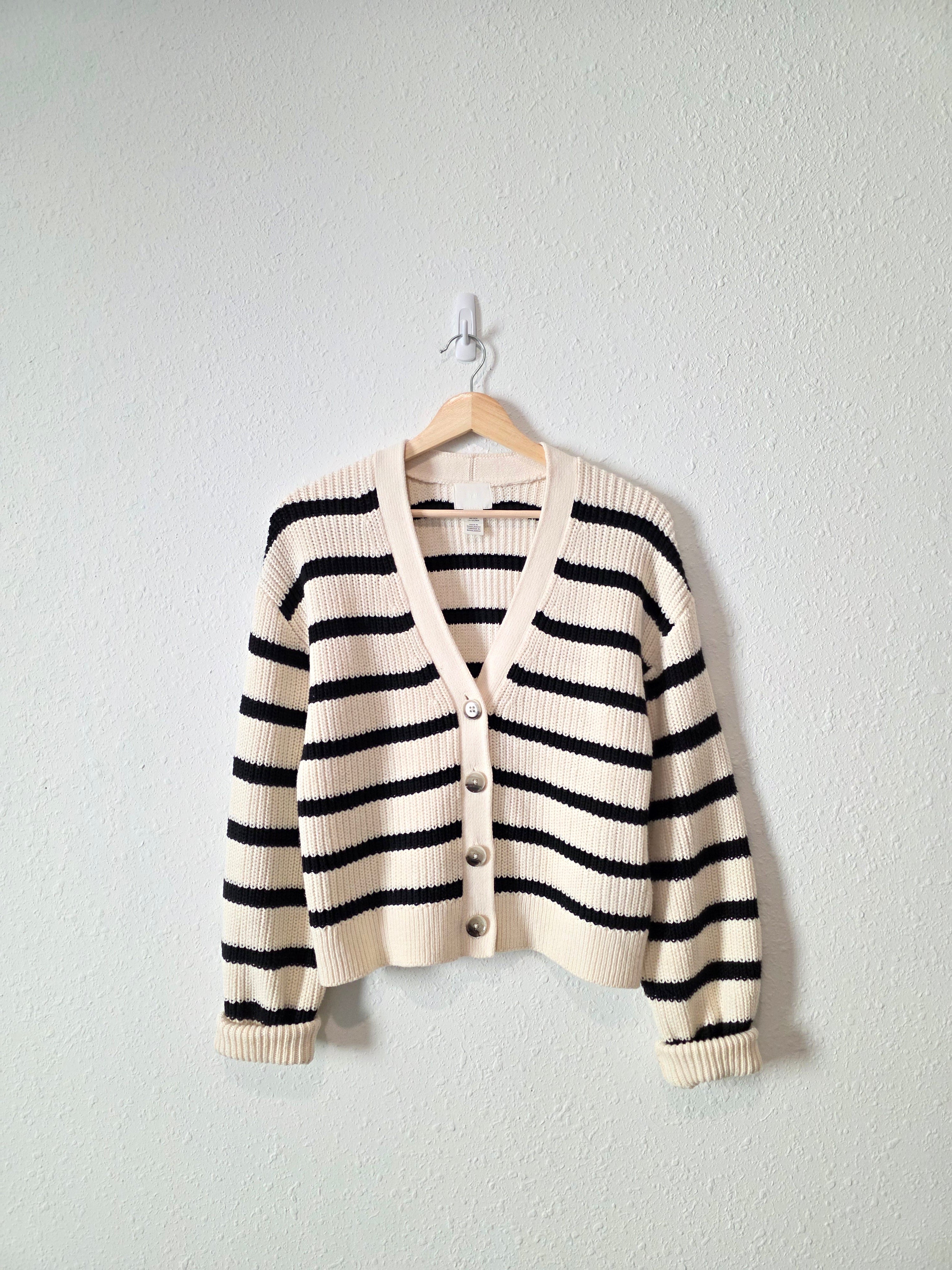 Chunky Striped Cardigan (XS)