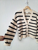 Chunky Striped Cardigan (XS)