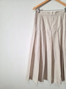 Neutral Striped Maxi Skirt (XL)