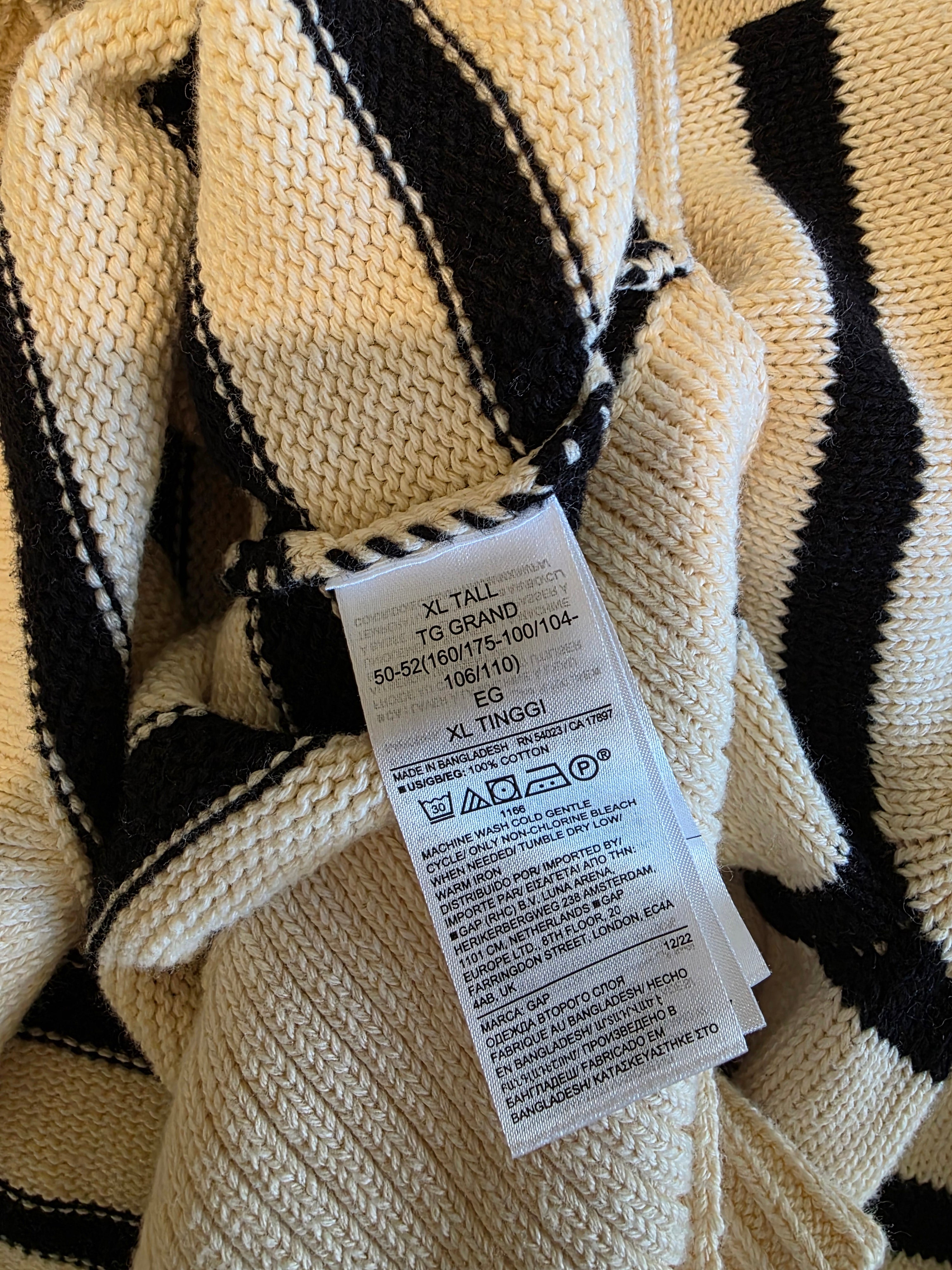 Gap Striped Cotton Sweater (XL)