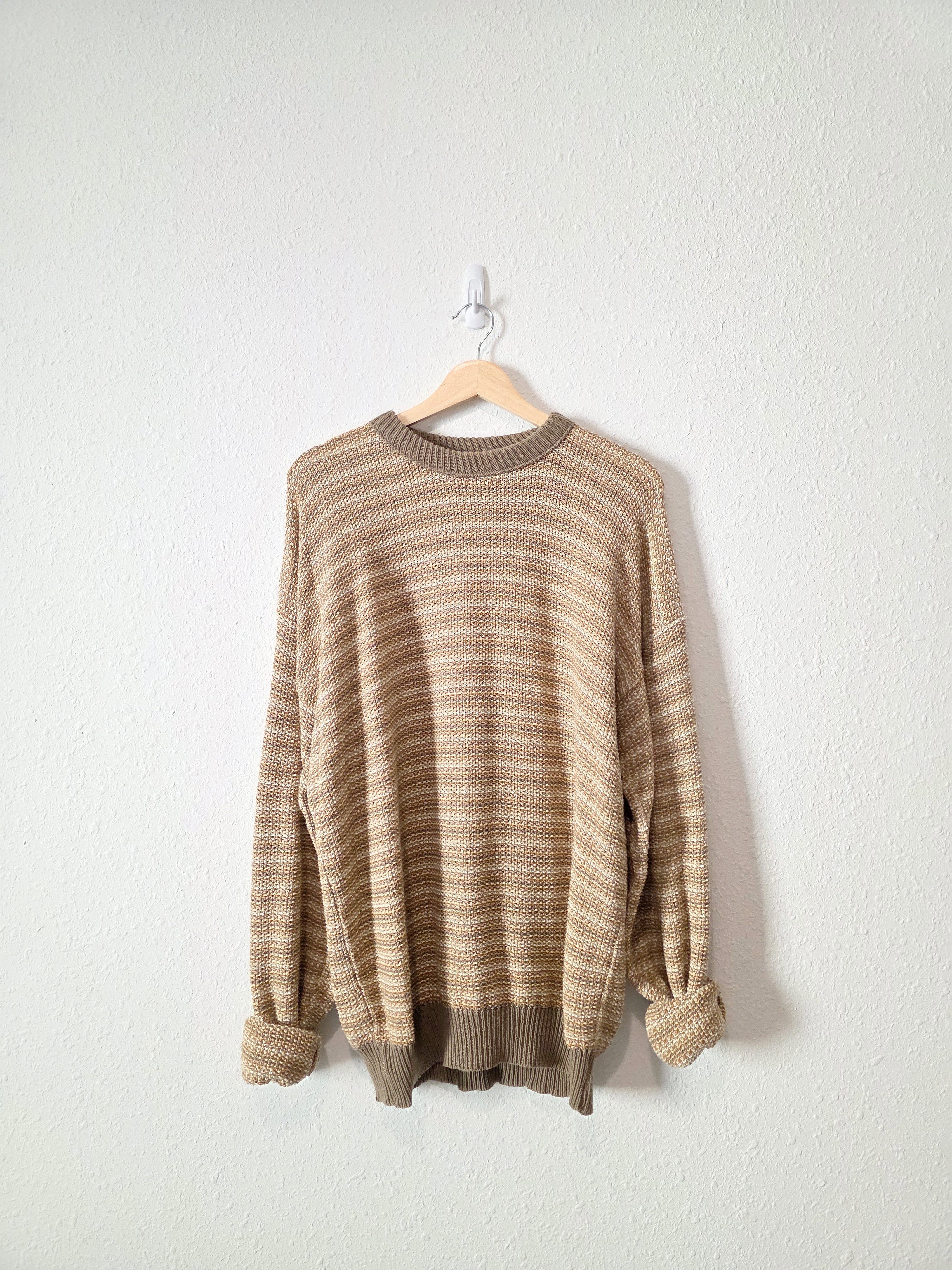 Vintage Oversized Knit Sweater (XL)