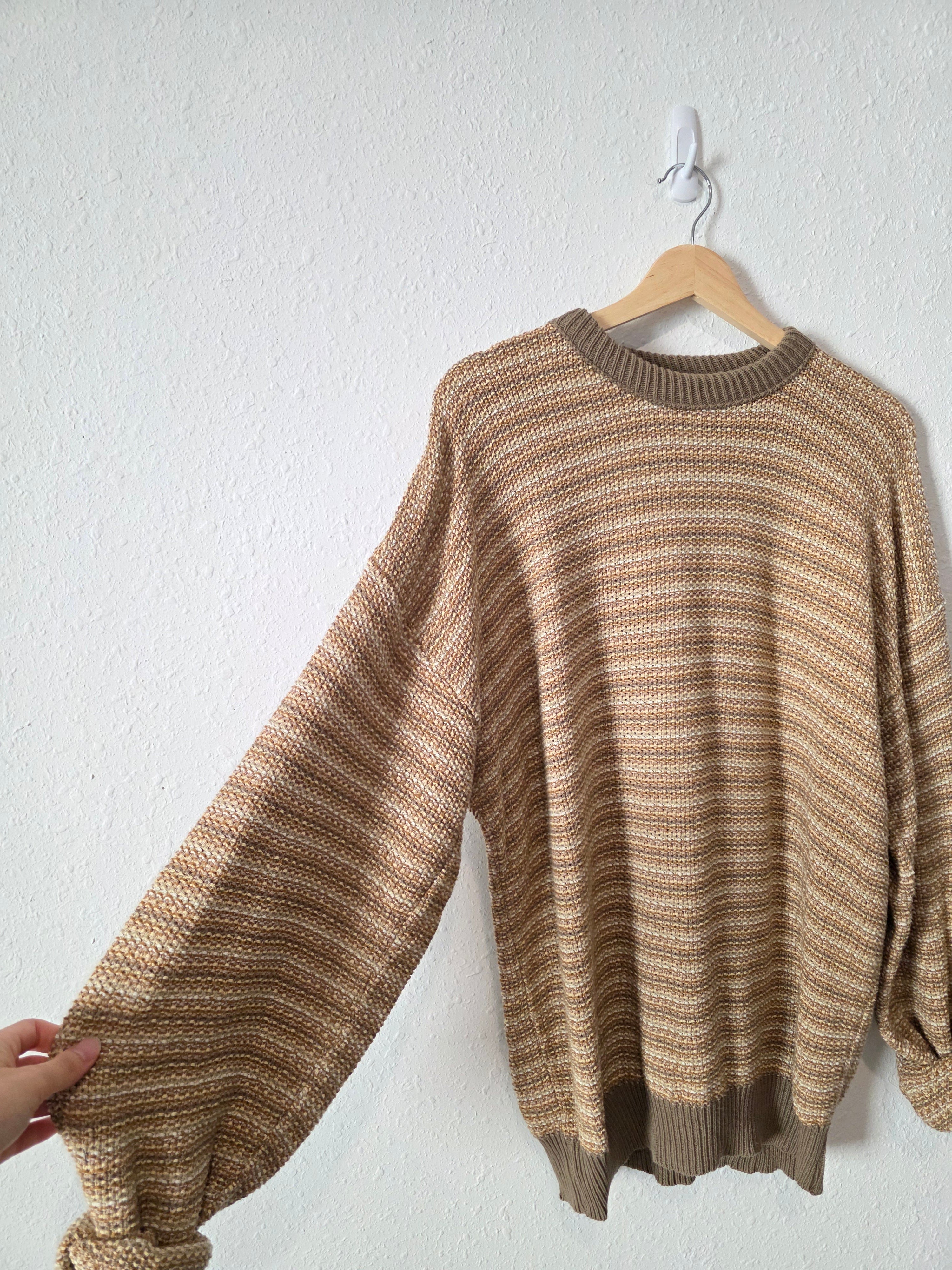 Vintage Oversized Knit Sweater (XL)