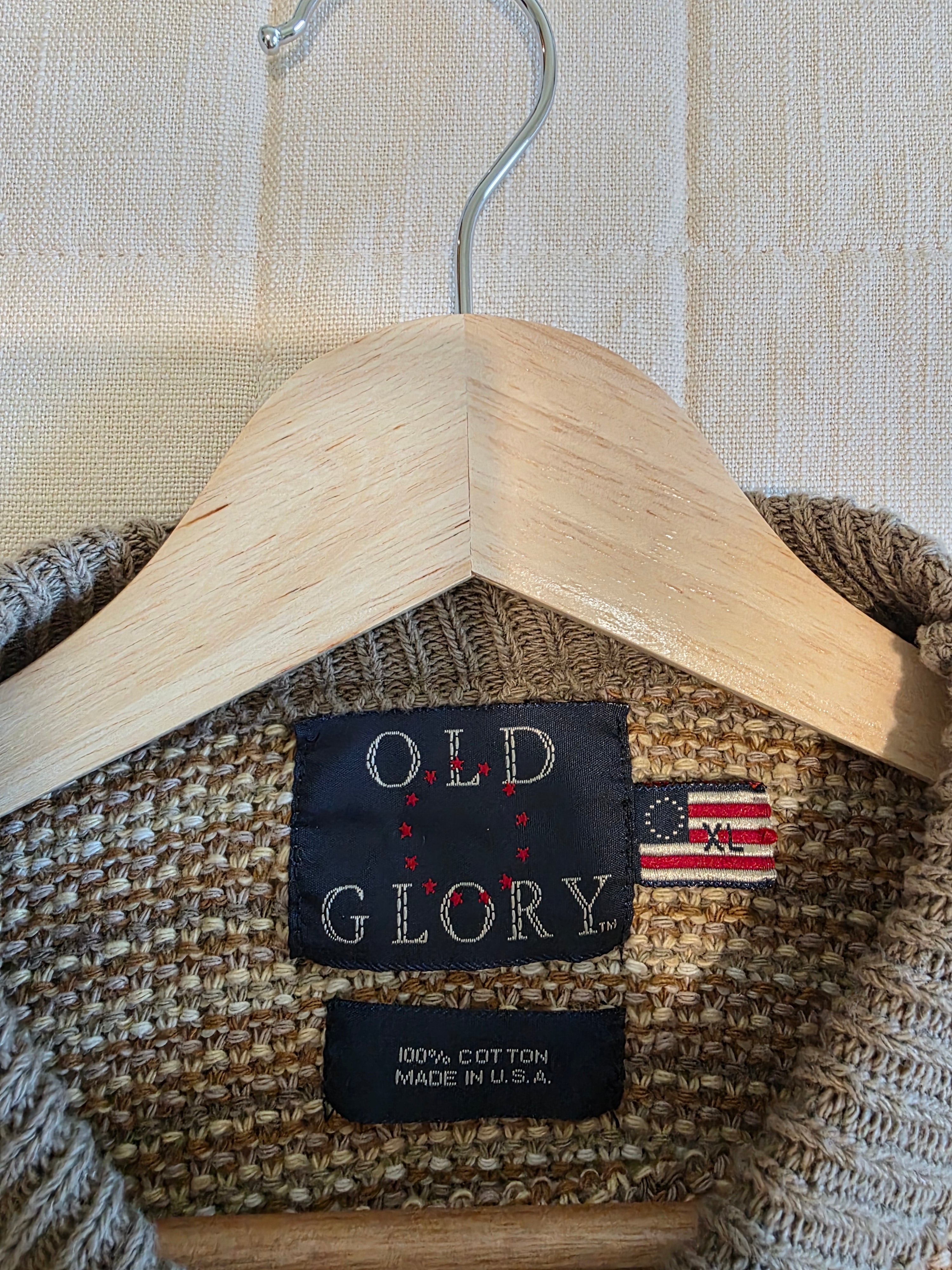 Vintage Oversized Knit Sweater (XL)