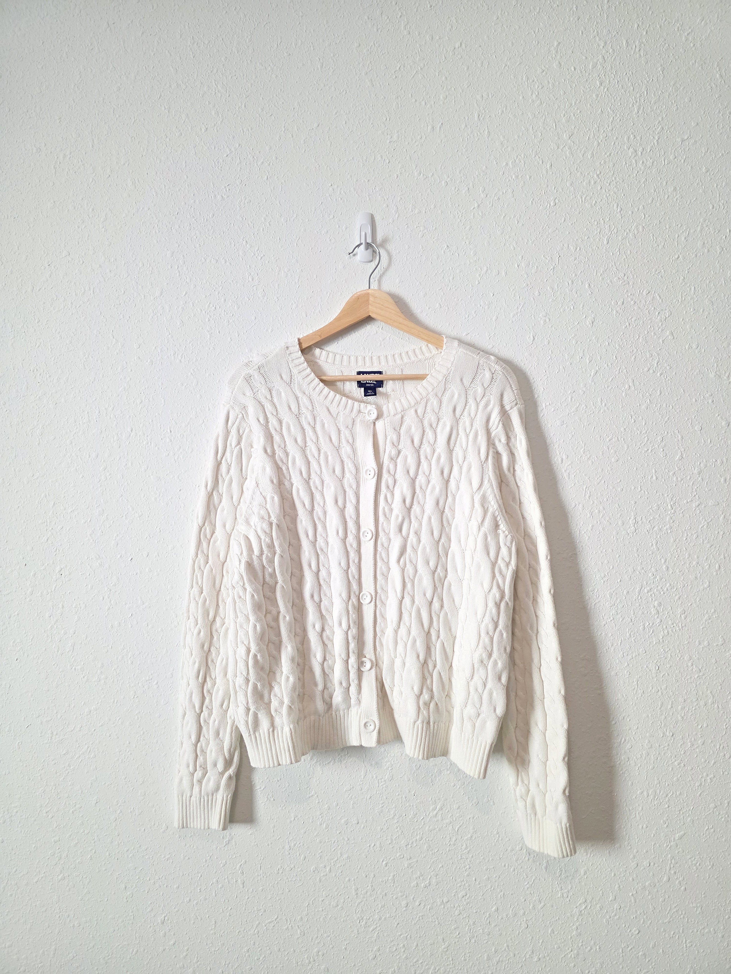Cotton Cable Knit Sweater (XL)