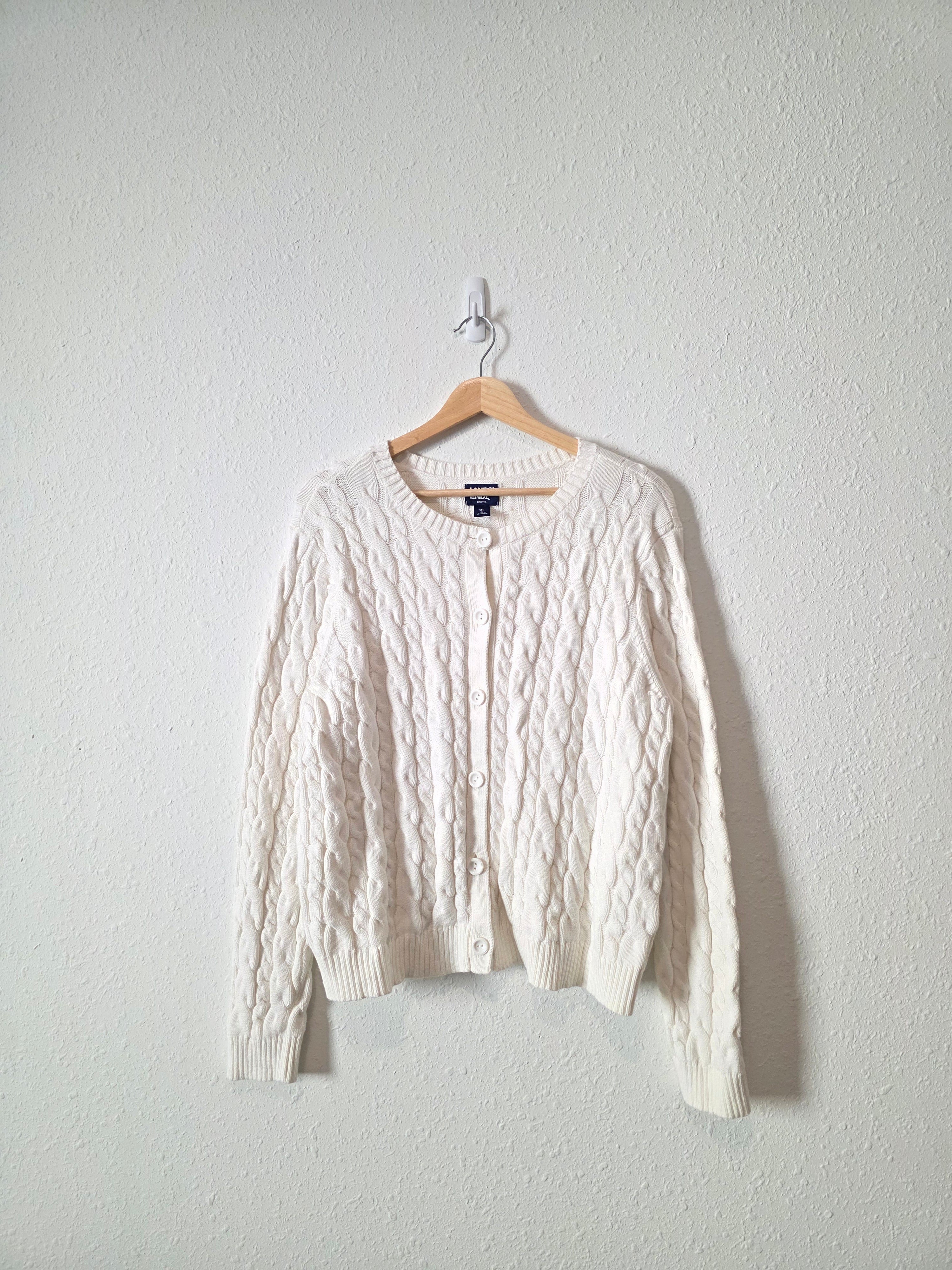 Cotton Cable Knit Sweater (XL)