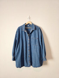 Denim Cotton Button Up (XXL)