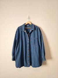 Denim Cotton Button Up (XXL)