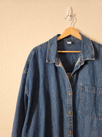 Denim Cotton Button Up (XXL)
