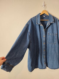 Denim Cotton Button Up (XXL)
