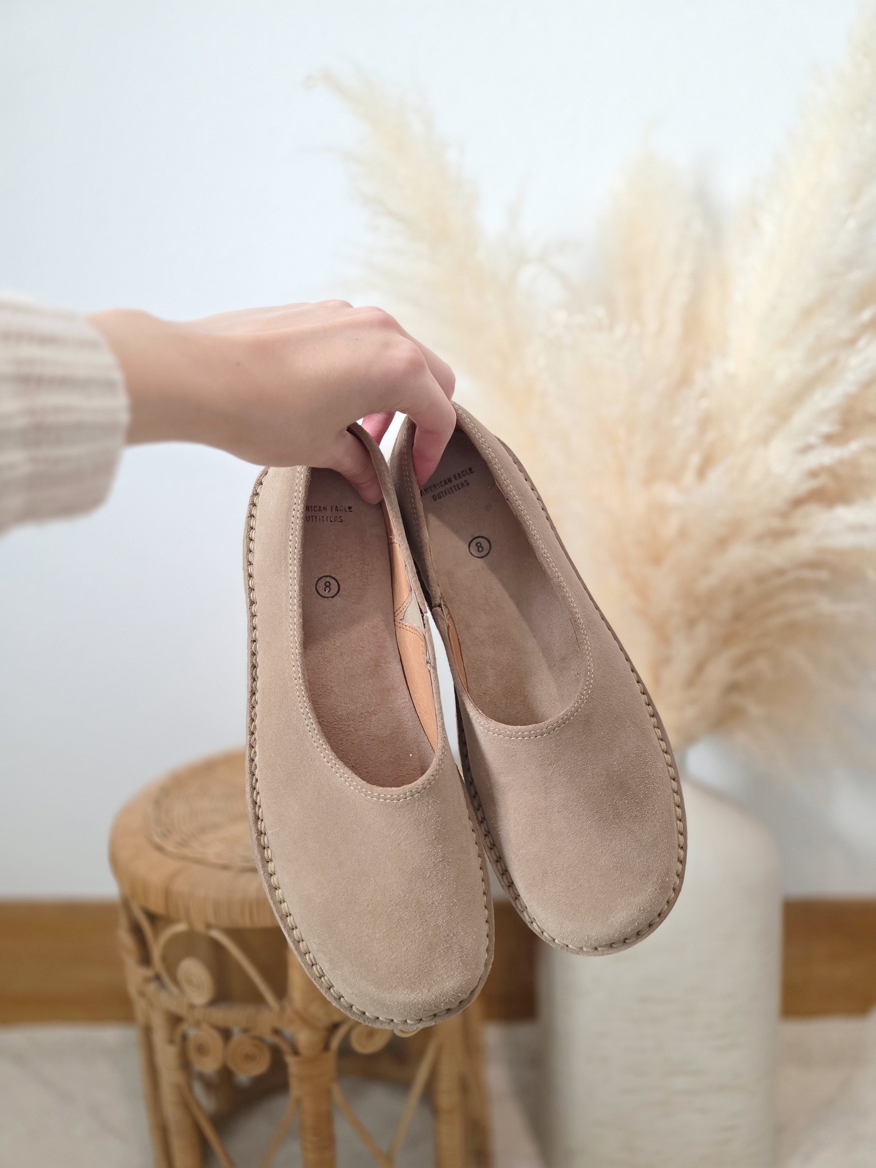 Vintage Leather Suede Loafers (8)