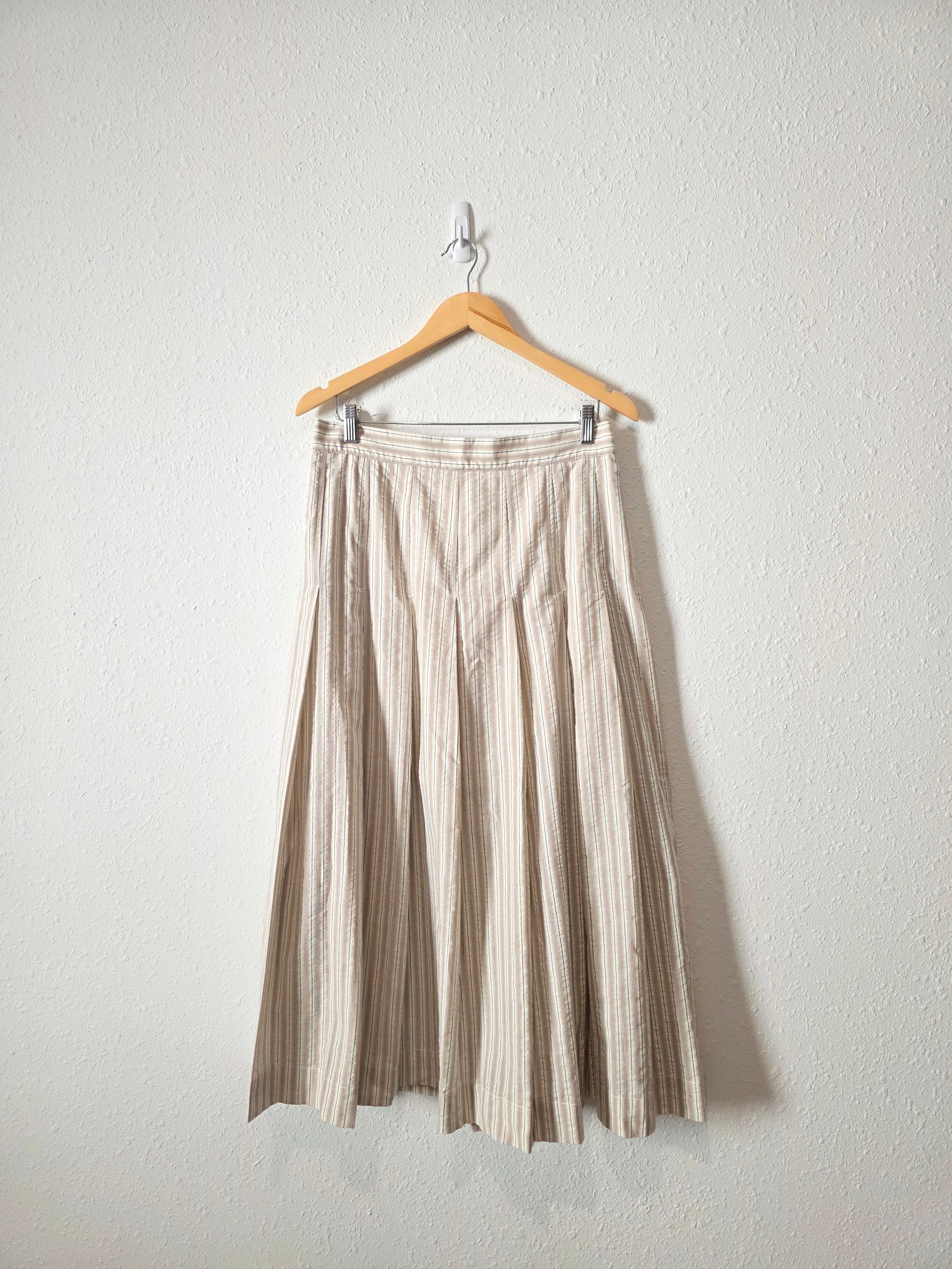 Neutral Striped Maxi Skirt (XL)