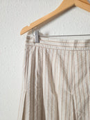 Neutral Striped Maxi Skirt (XL)
