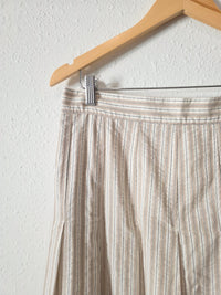 Neutral Striped Maxi Skirt (XL)
