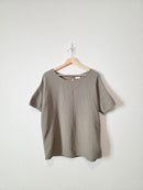 The Simple Folk Olive Muslin Top (S)