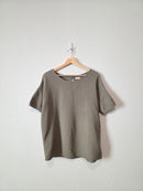 The Simple Folk Olive Muslin Top (S)