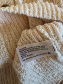 Chunky Cotton Cardigan Sweater (M)