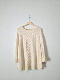 Cable Knit Fisherman Sweater (M)