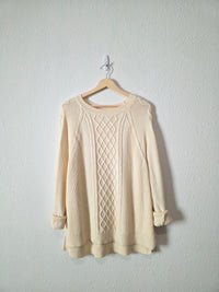 Cable Knit Fisherman Sweater (M)