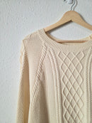 Cable Knit Fisherman Sweater (M)