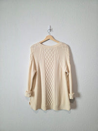 Cable Knit Fisherman Sweater (M)