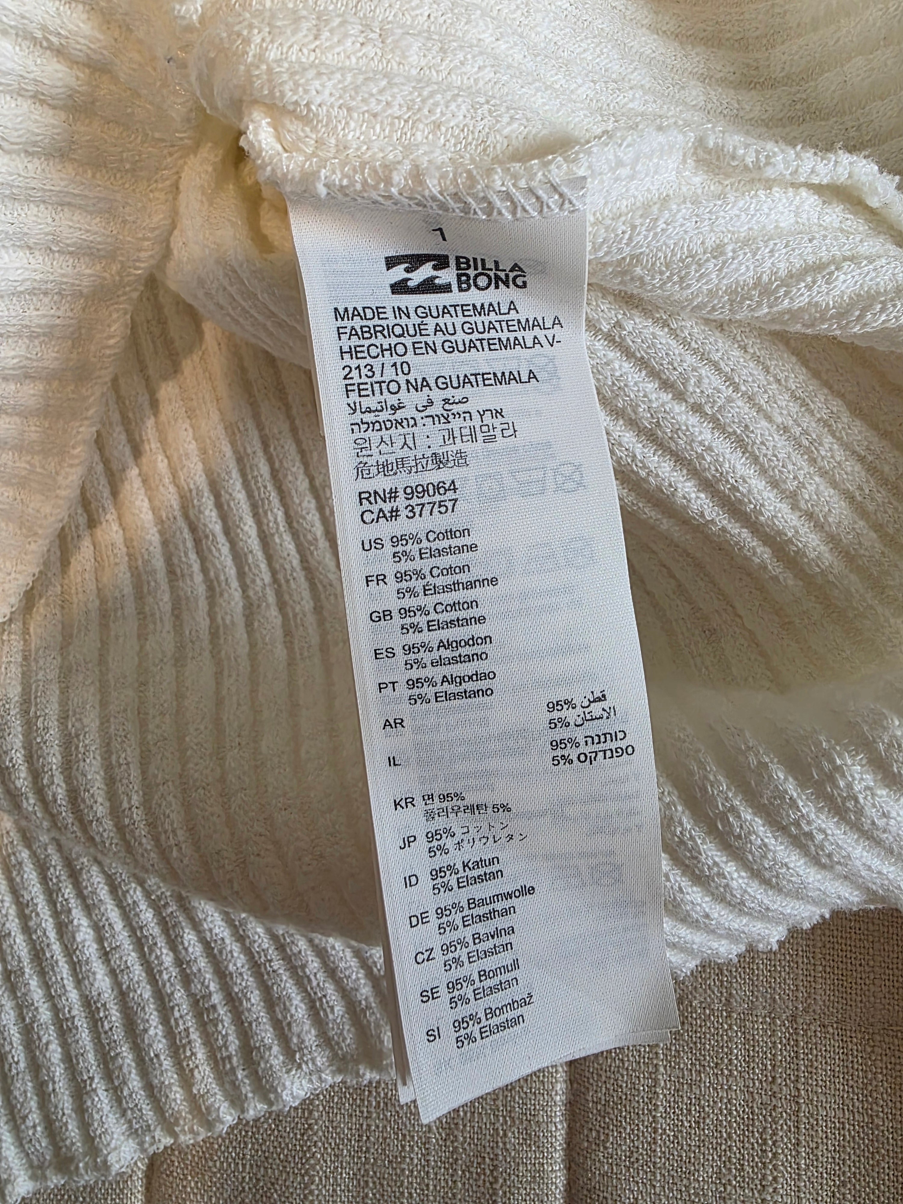 Billabong Ribbed Long Sleeve Tee (S)