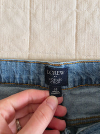 J.Crew Wide Leg Crop Jeans (32)