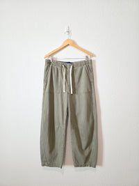 Gap Olive Easy Barrel Jeans (M)