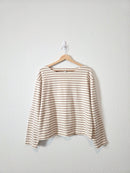 J.Crew Striped Cotton Tee (L)