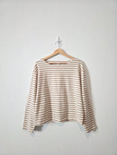 J.Crew Striped Cotton Tee (L)