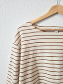 J.Crew Striped Cotton Tee (L)