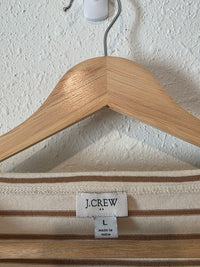 J.Crew Striped Cotton Tee (L)