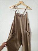 Brown Relaxed Jumpsuit (M)