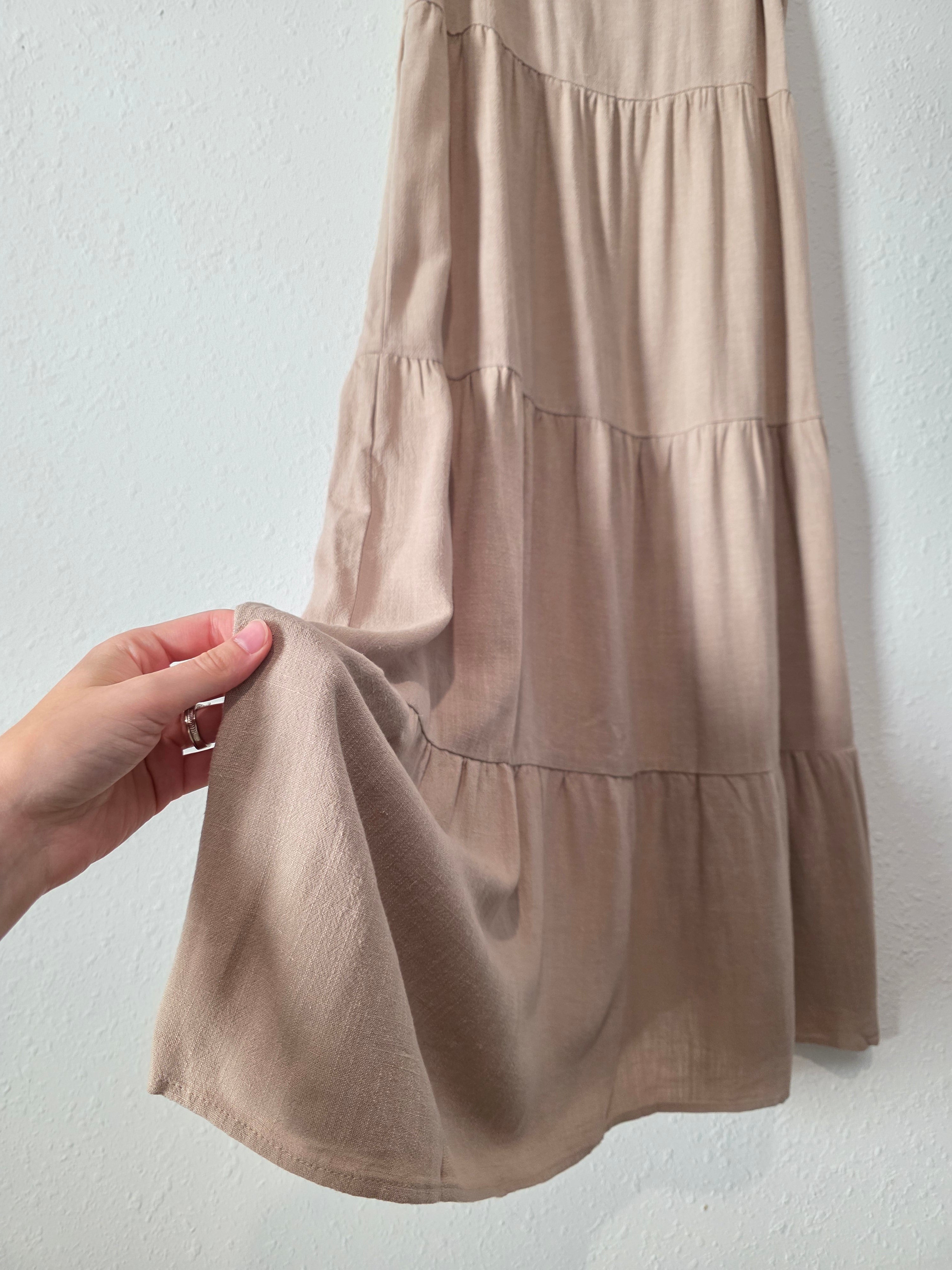 Z Supply Linen Blend Midi Dress (XS)